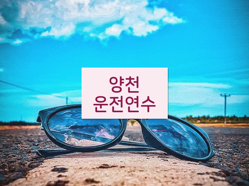양천운전연수 후기