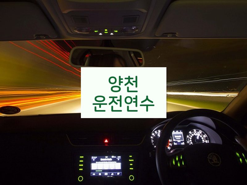 양천운전연수 후기