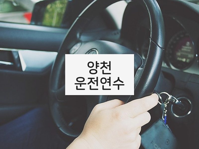 양천운전연수 후기