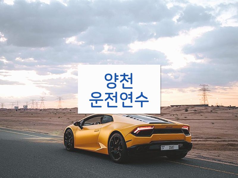양천운전연수 후기