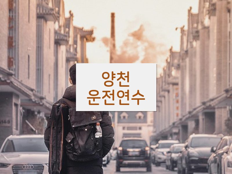 양천운전연수 후기