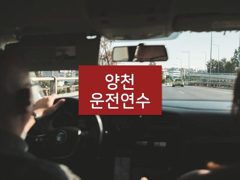 양천운전연수 후기