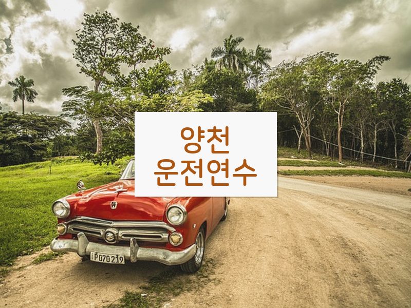 양천운전연수 후기