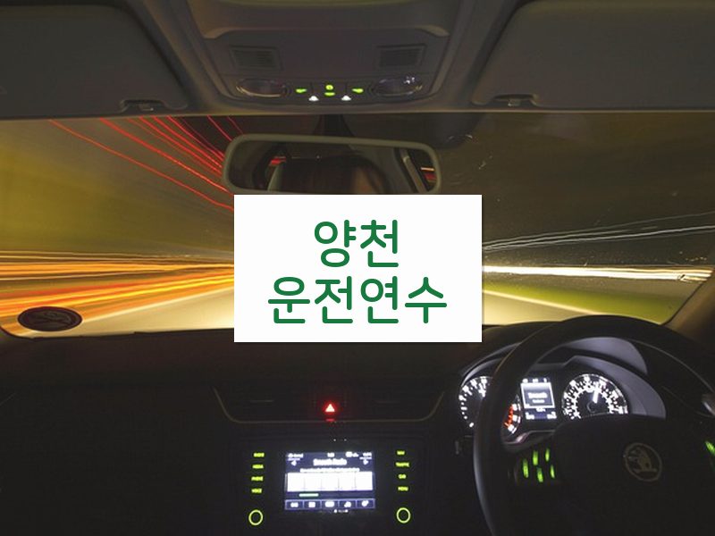 양천운전연수 후기