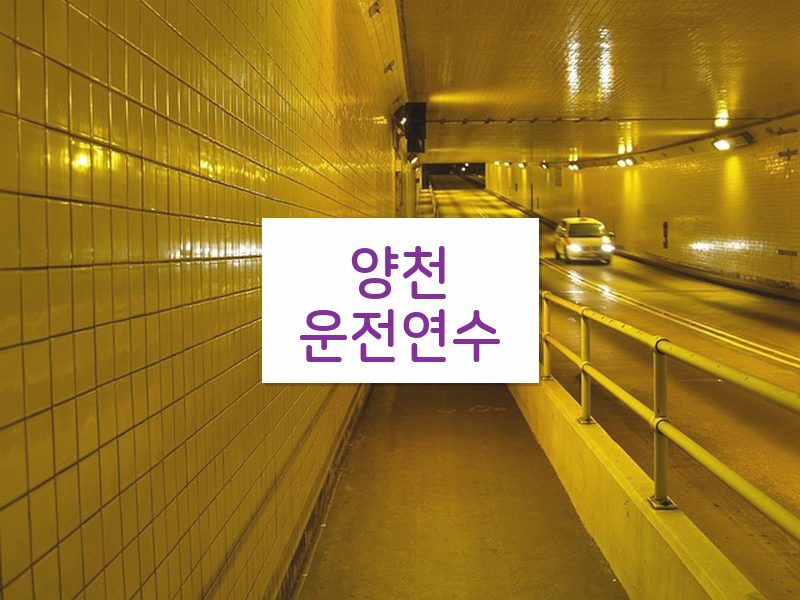 양천운전연수 후기
