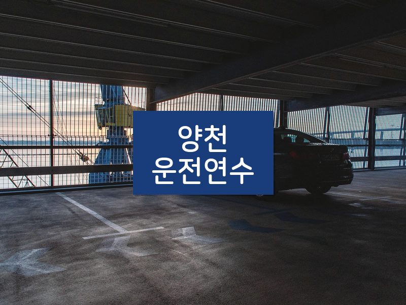 양천운전연수 후기