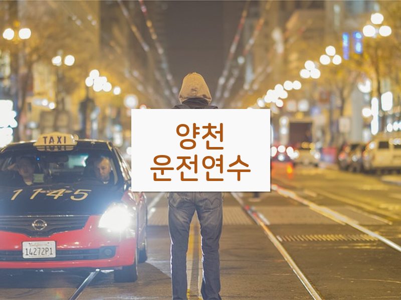 양천운전연수 후기