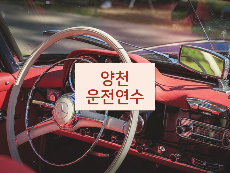 양천운전연수 후기