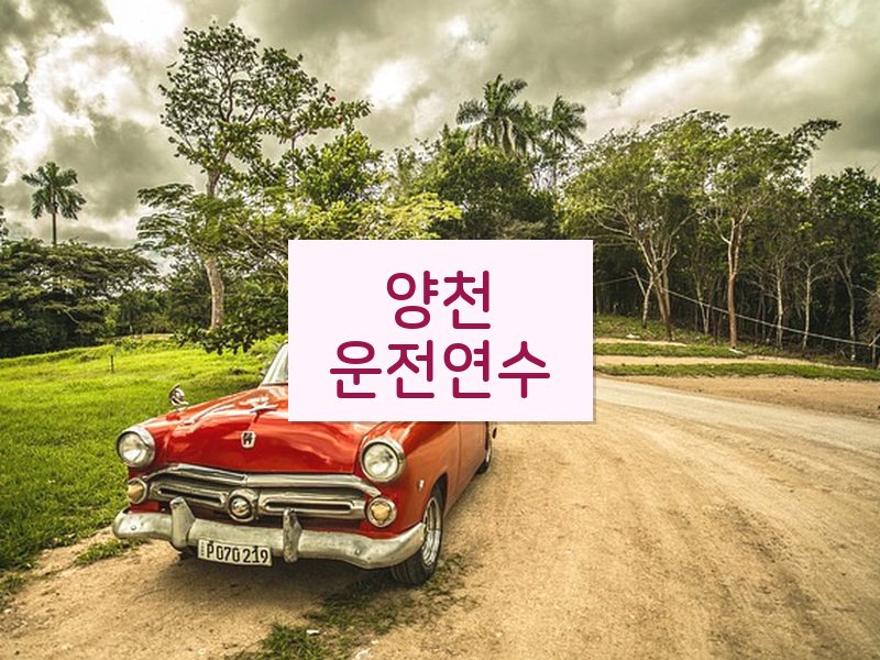 양천운전연수 후기