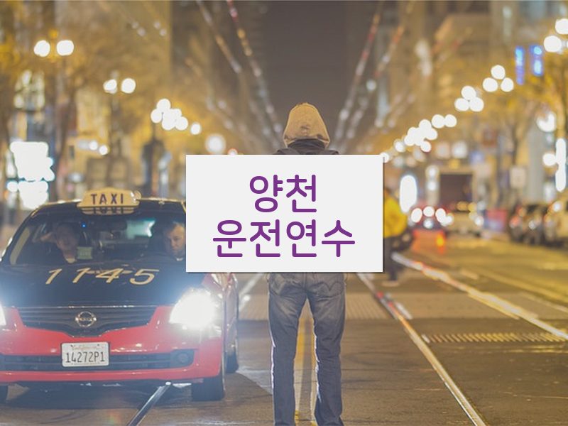양천운전연수 후기
