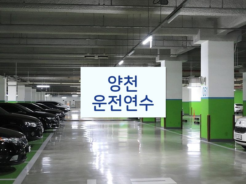 양천운전연수 후기