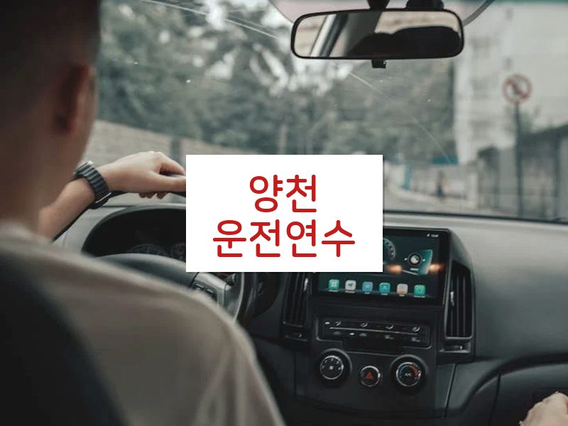 양천운전연수 후기
