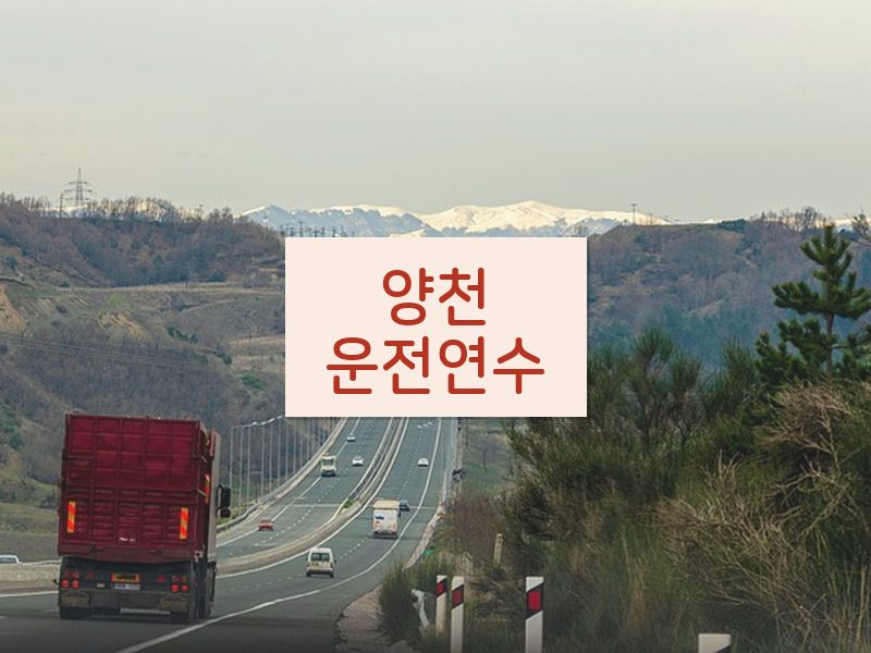 양천운전연수 후기