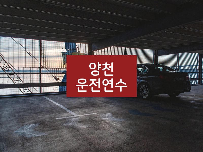 양천운전연수 후기