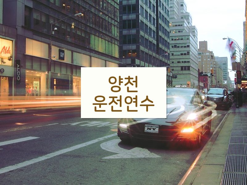 양천운전연수 후기