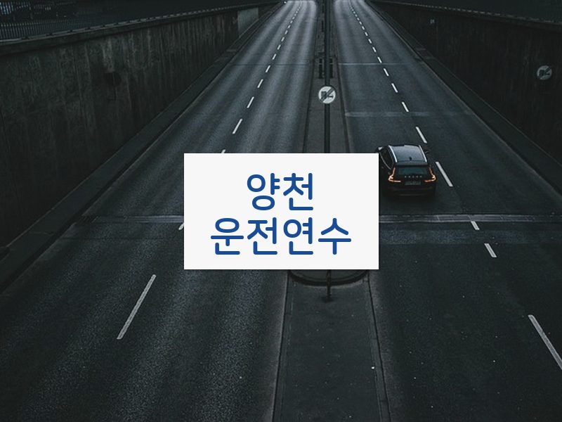 양천운전연수 후기