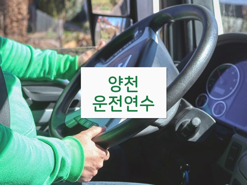 양천운전연수 후기