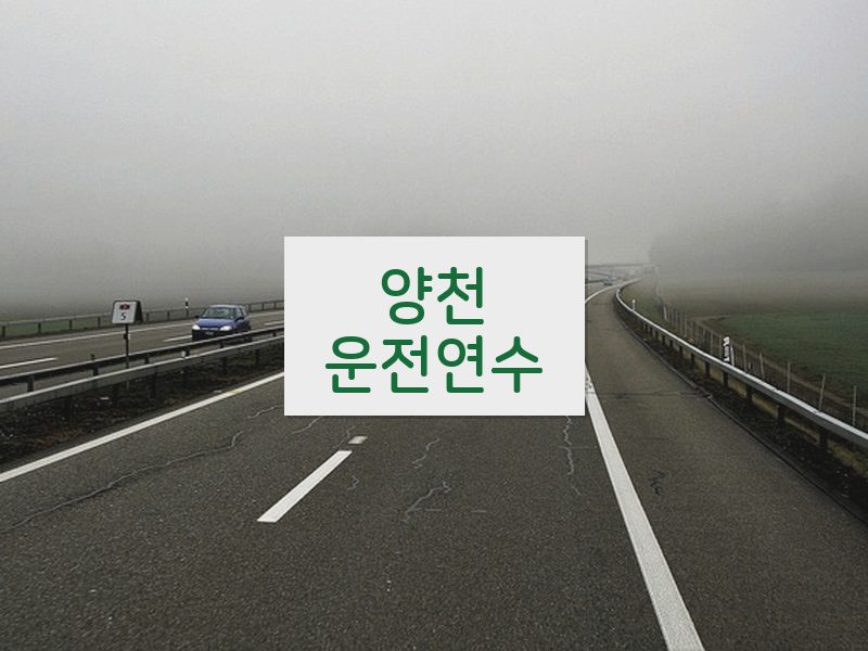양천운전연수 후기