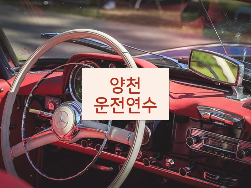 양천운전연수 후기
