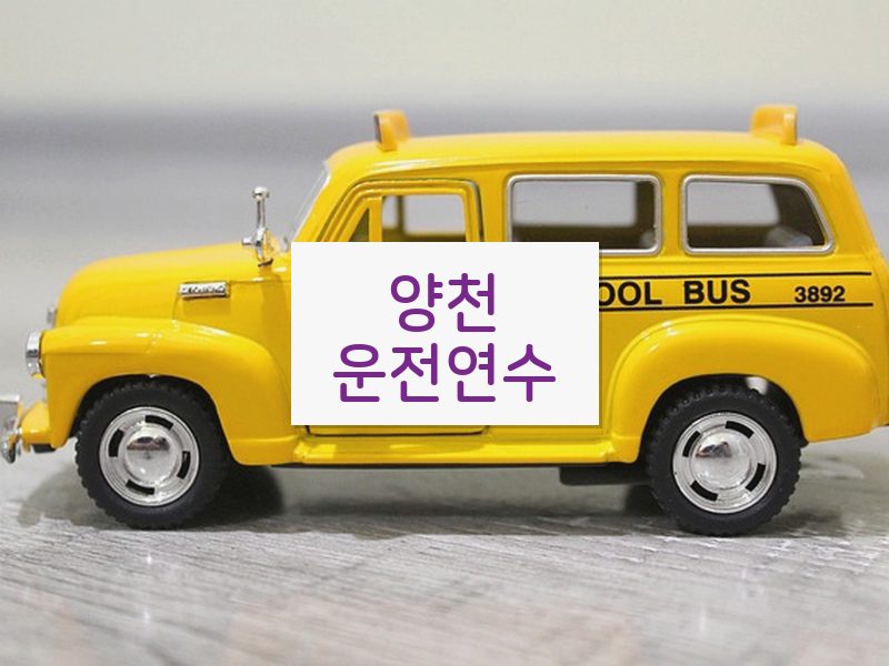 양천운전연수 후기