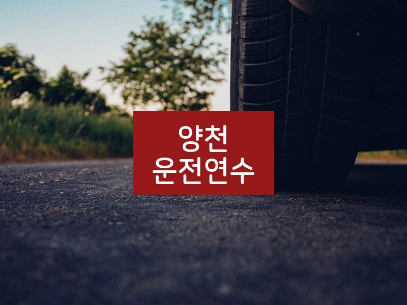 양천운전연수 후기