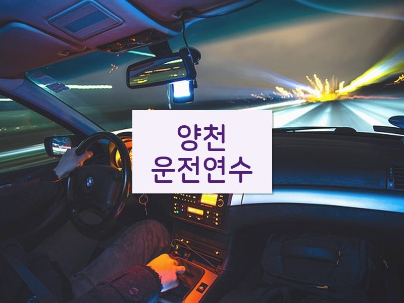 양천운전연수 후기