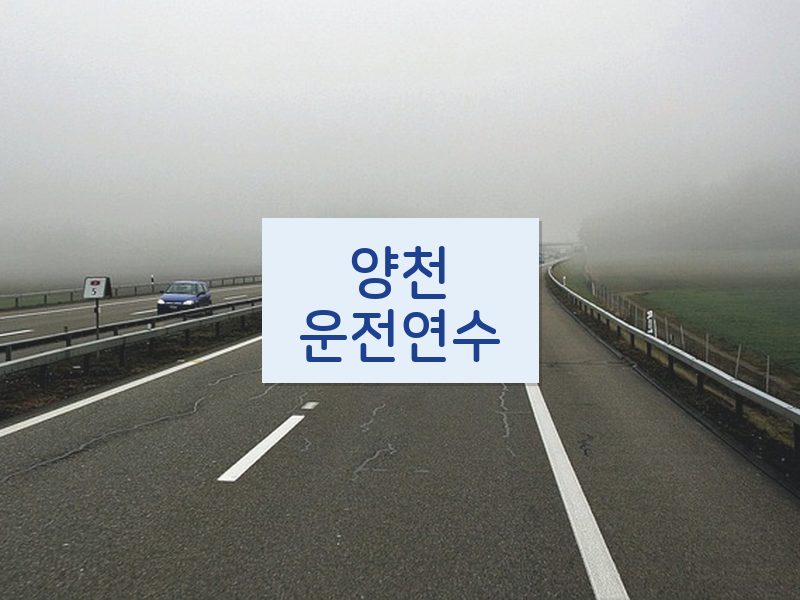 양천운전연수 후기