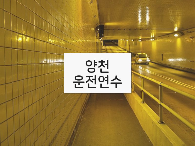 양천운전연수 후기