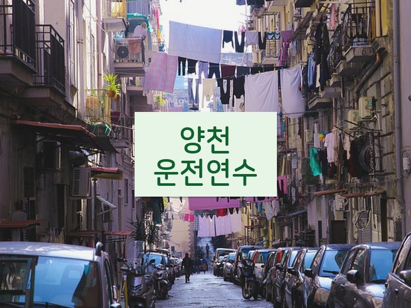 양천운전연수 후기
