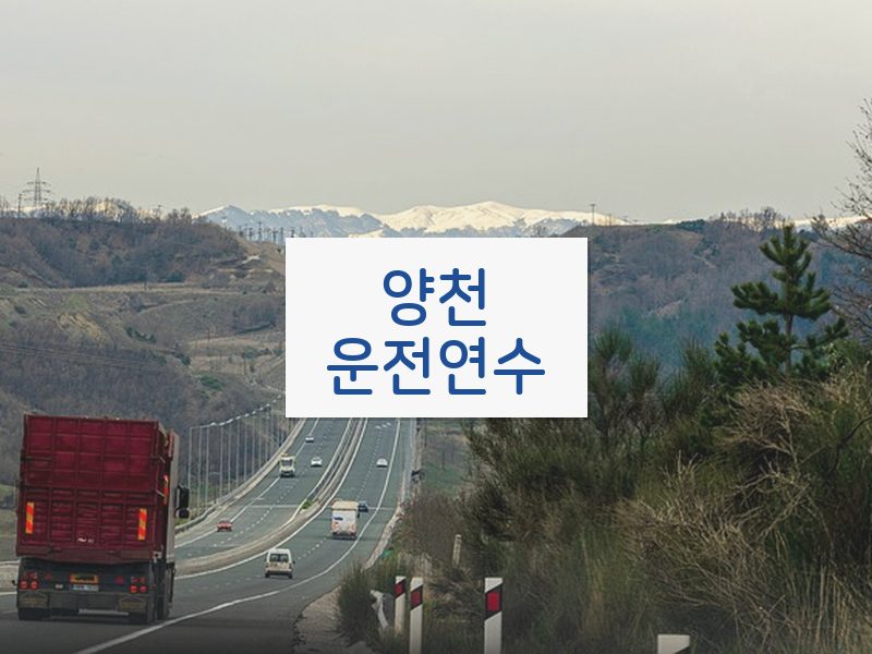 양천운전연수 후기
