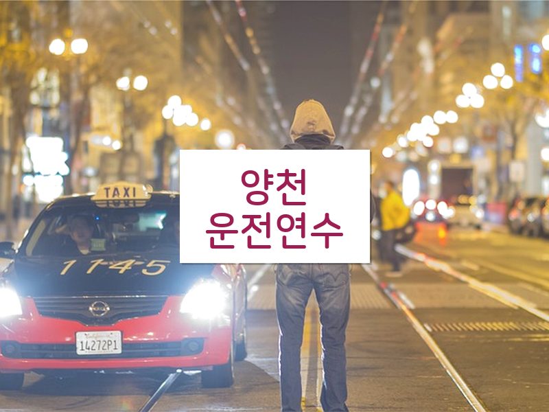 양천운전연수 후기