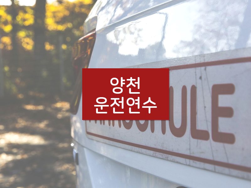 양천운전연수 후기