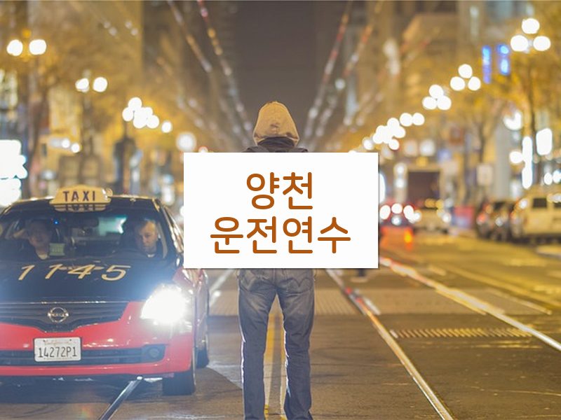 양천운전연수 후기