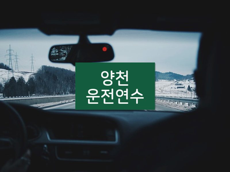 양천운전연수 후기