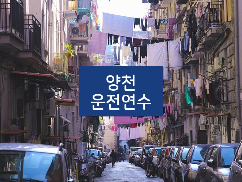 양천운전연수 후기