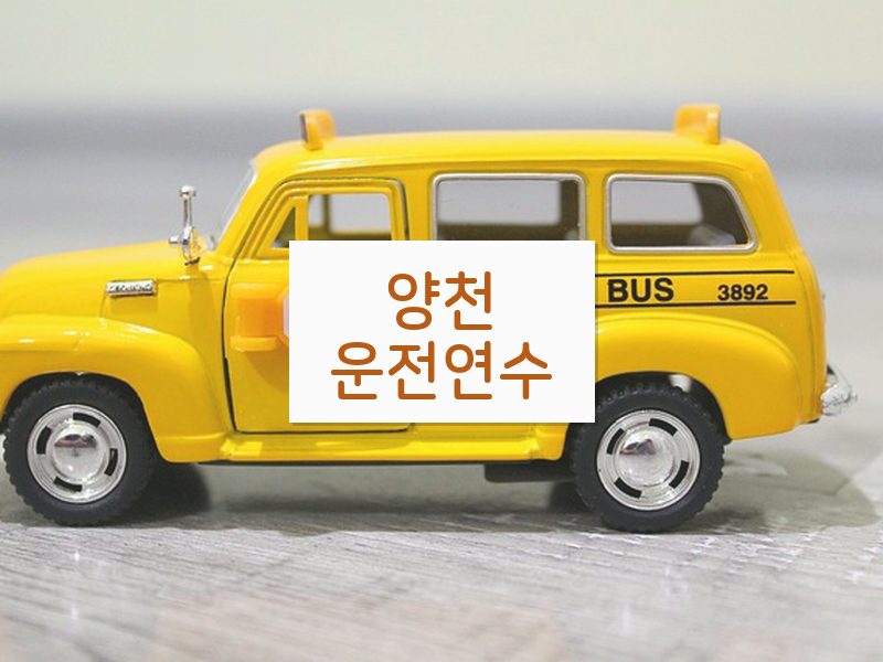 양천운전연수 후기