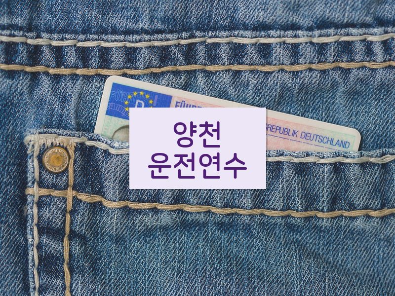 양천운전연수 후기