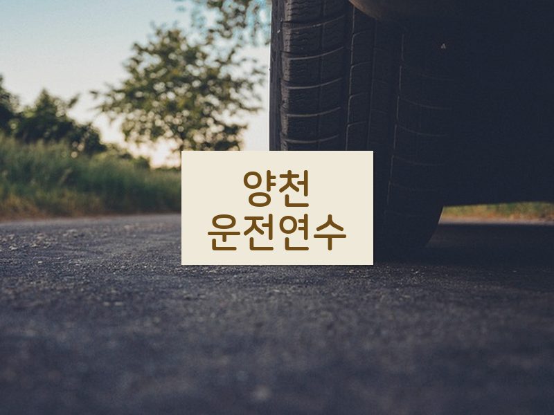 양천운전연수 후기