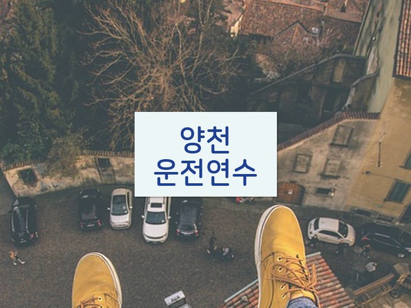 양천운전연수 후기