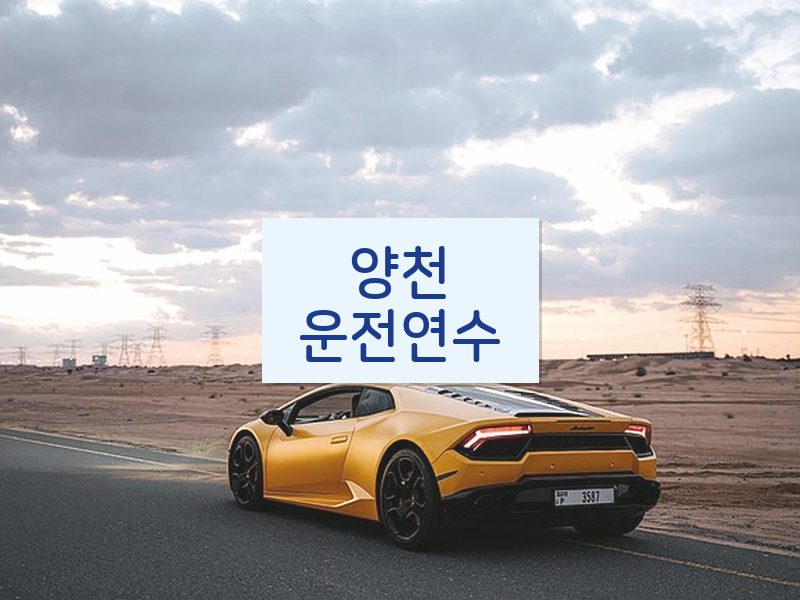 양천운전연수 후기