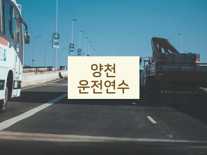 양천운전연수 후기