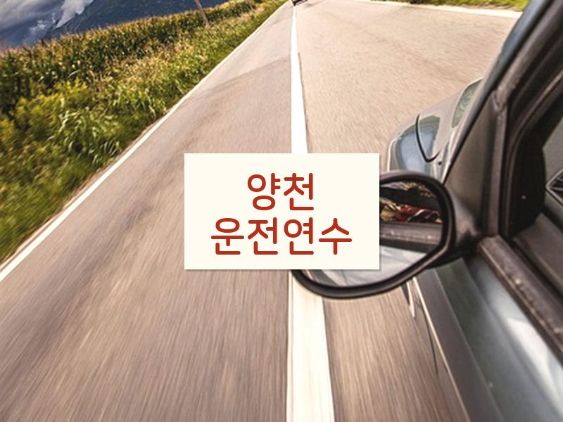 양천운전연수 후기