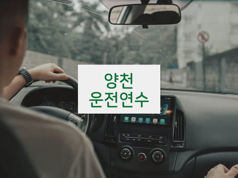 양천운전연수 후기