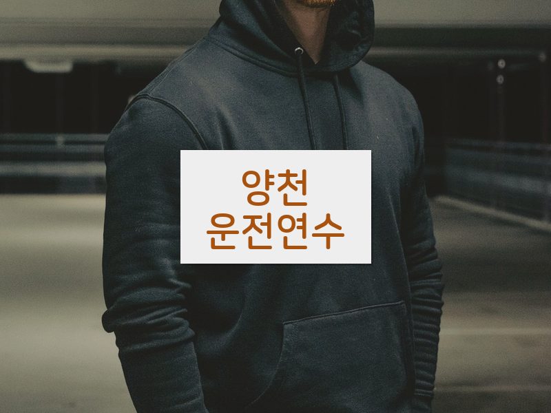 양천운전연수 후기