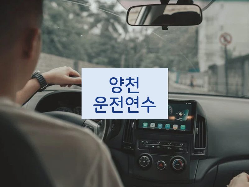 양천운전연수 후기