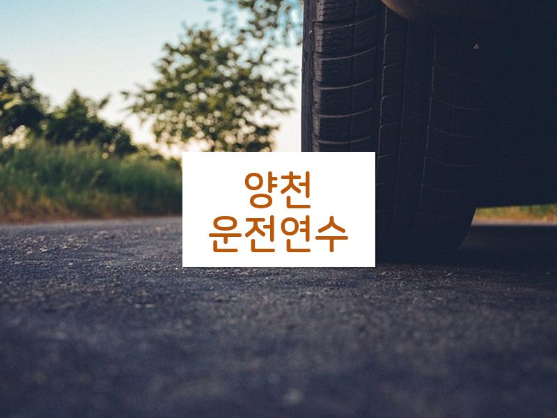 양천운전연수 후기