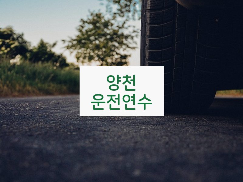 양천운전연수 후기