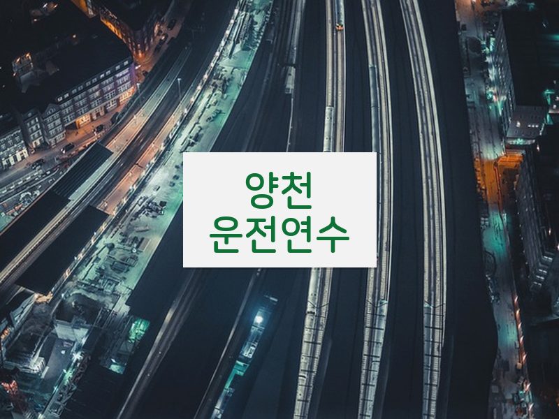 양천운전연수 후기