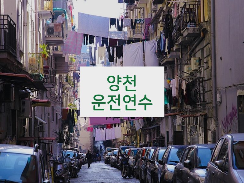 양천운전연수 후기
