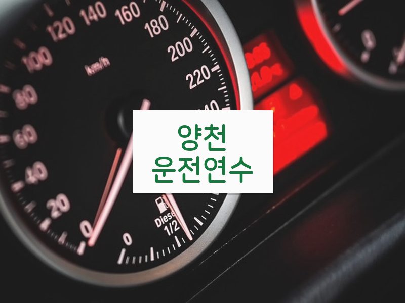양천운전연수 후기